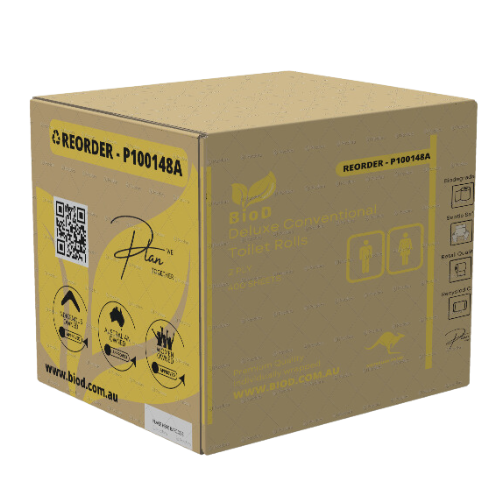 DELUXE CONVENTIONAL TOILET ROLLS  2PLY 400SHEET X 48 10CMX10CM