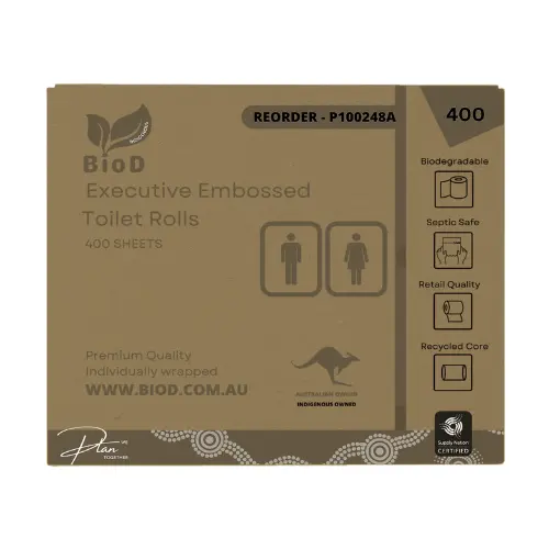 DELUXE CONVENTIONAL TOILET ROLLS  2PLY 400SHEET X 48 10CMX10CM