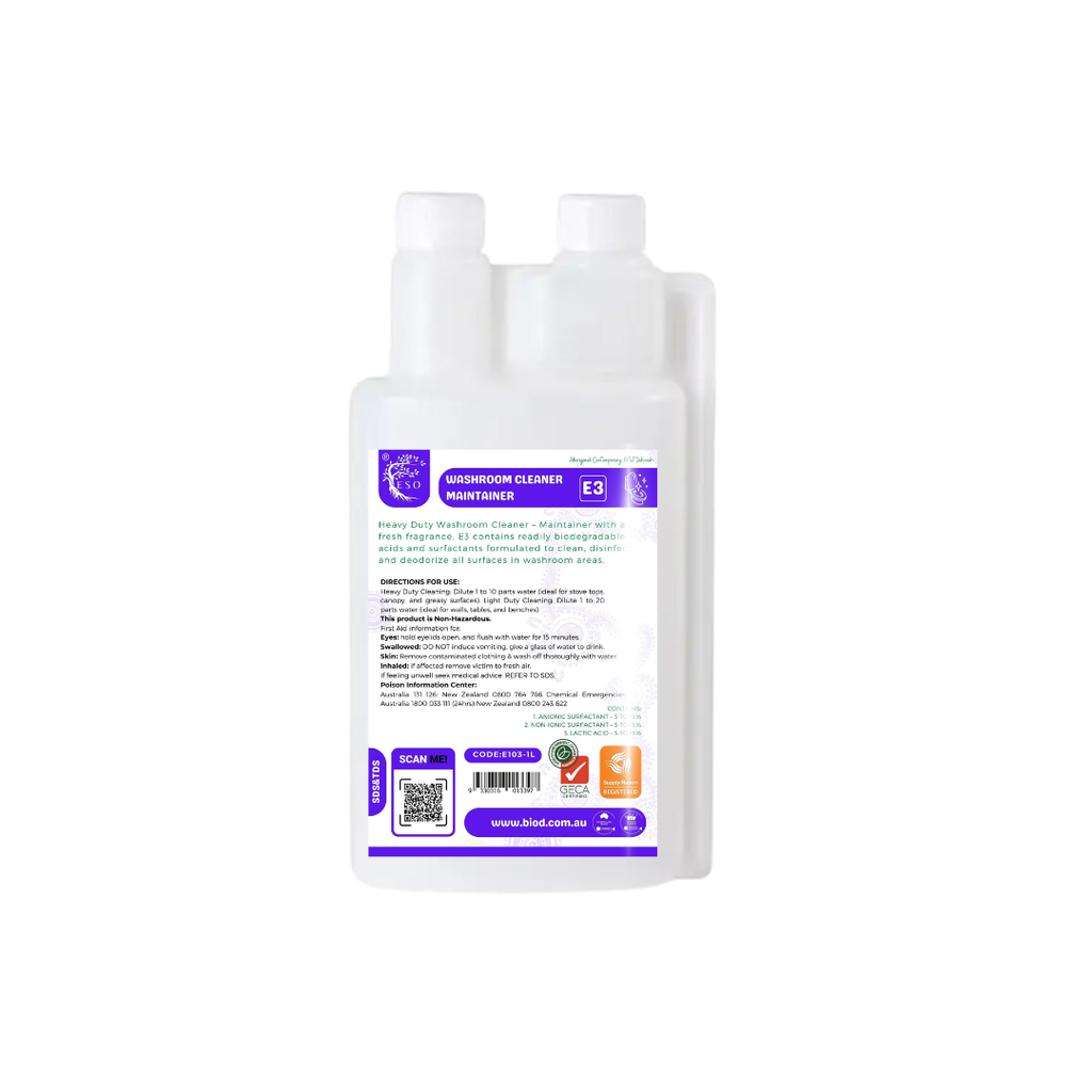E3 WASHROOM CLEANER MAINTAINER