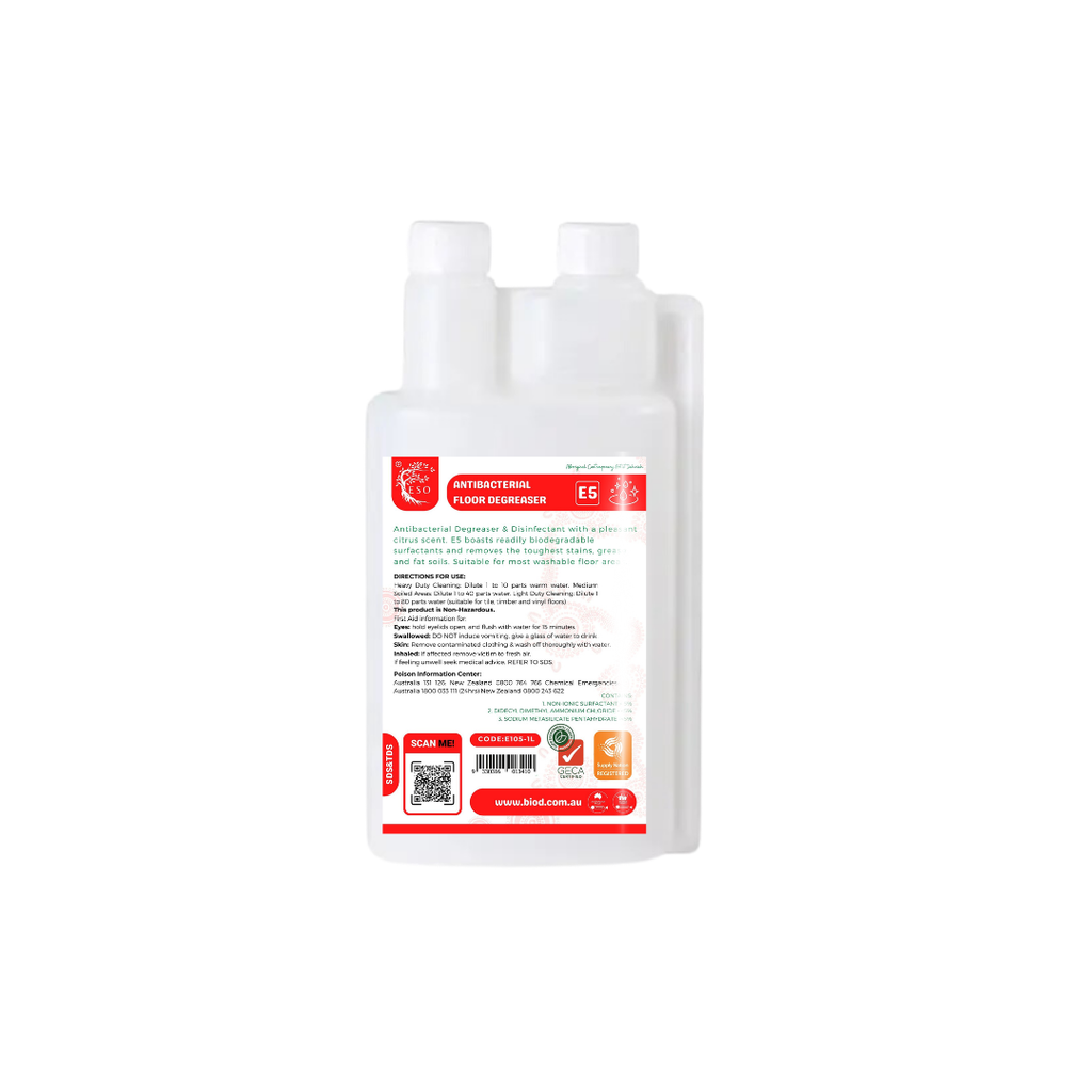 [E105-1L] E5 ANTIBACTERIAL FLOOR DEGREASER (1L)